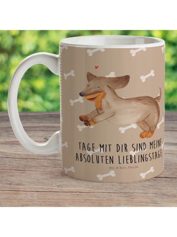 Mr. & Mrs. Panda Kindertasse Hund Dackel mit Spruch in Hundeglück