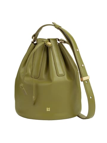 DuDu Filicudi Beuteltasche Leder 19 cm in olive