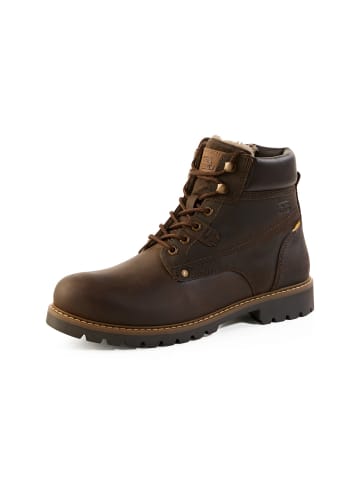 Camel Active Schnürschuhe aus echtem Leder in Dunkelbraun