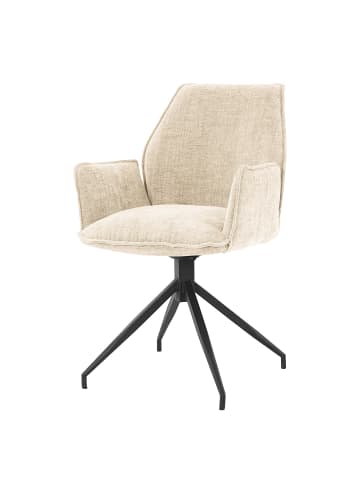 home24 home24 drehbarer Armlehnenstuhl im modernen Stil in Beige