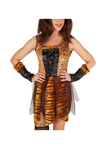 tectake Höhlenmensch/Urzeitjäger, Gr. S, Kleidunterteil mit Tigermuster