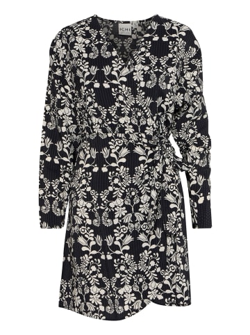 ICHI Kleid IHGOCINA Loose fit in Black Flower aop