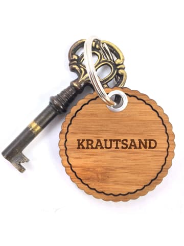 Mr. & Mrs. Panda Taschenanhänger Krautsand mit Spruch in Braun