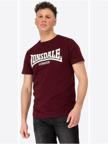 Lonsdale T-Shirt "Fulwood T-Shirt Normale Passform" in Rot
