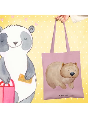 Mr. & Mrs. Panda Tasche Wombat ohne Spruch in Rosa Pastell