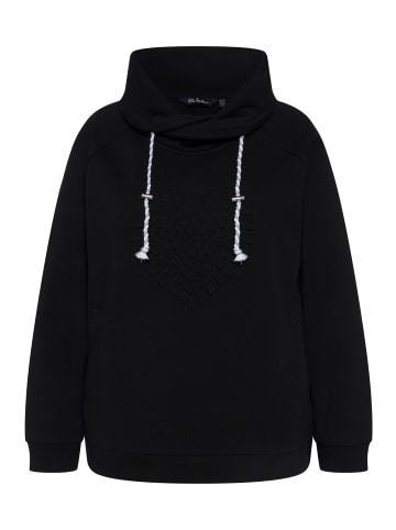 Ulla Popken Sweatshirt in schwarz