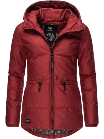 ragwear Winterjacke Calena Intl. in Wine Red