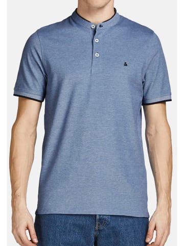 Jack & Jones Poloshirt Paulos Mao in Weiß / hellblau
