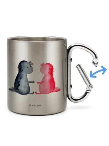 Mr. & Mrs. Panda Teetasse Axolotl Liebe ohne Spruch in Silber