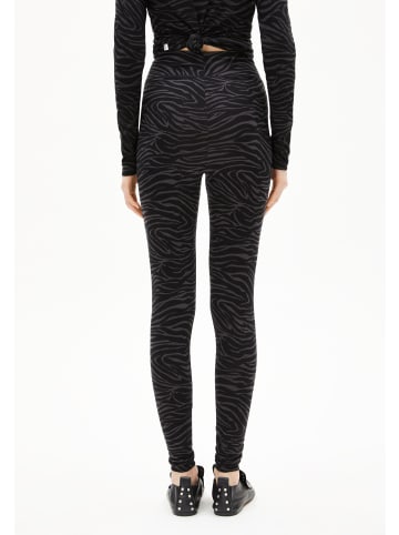 armedangels Hose Faribaa Zebraraa in schwarz anthrazit - 0001
