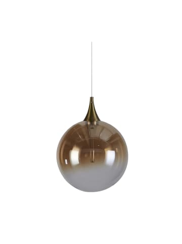 Licht-Erlebnisse Pendelleuchte EEK G (B)16 x (T)150 cm in Schwarz BernsteinSchwarz Bernstein