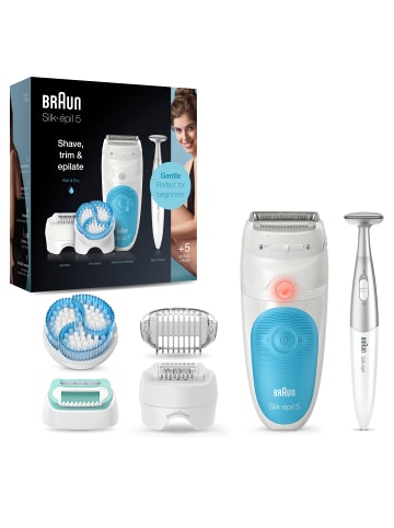 Braun Epilierer "Silk-épil 5-815 SensoSmartTM" in Weiß/Blau