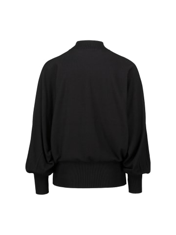 Zero  Feinstrickpullover mit Stehkragen in Black Beauty