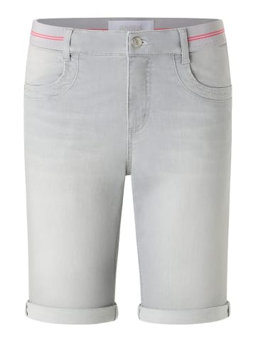 ANGELS  Shorts Jeans Bermuda TU Sporty mit Dehnbund in HELLGRAU