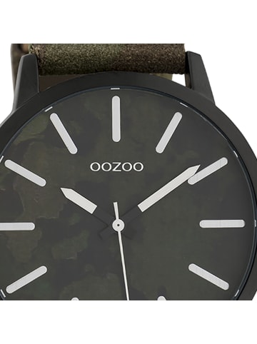 Oozoo Armbanduhr Oozoo Timepieces grün, braun groß (ca. 45mm)