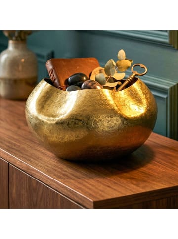 FineBuy Vase in Gold / Aluminium / 30x30x21