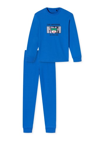 Schiesser Pyjama Teens Nightwear in Blau