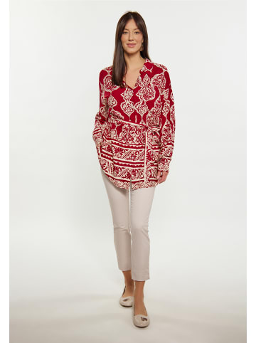 Albee Women Bluse in Dunkelrot Creme