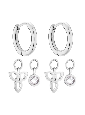 Tamaris Creolen Flower in silber