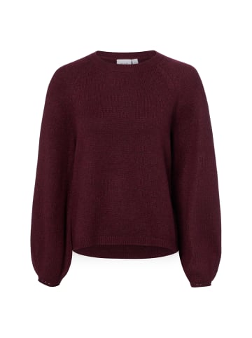 Vila Strickpullover VISapna in aubergine - 0002