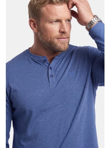 Men Plus Kurzarm T-Shirt in atlantikblau