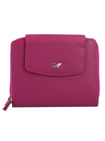 Braun Büffel Joy Geldbörse RFID Schutz Leder 12 cm in purple plum