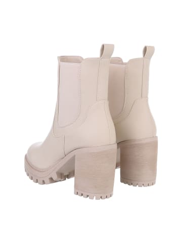 Ital-Design Stiefelette in Beige