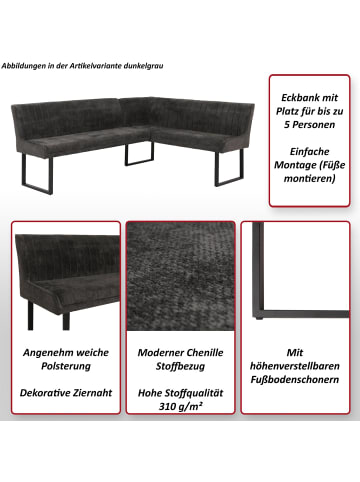 MCW Eckbank O82 159x210cm, Hellbraun