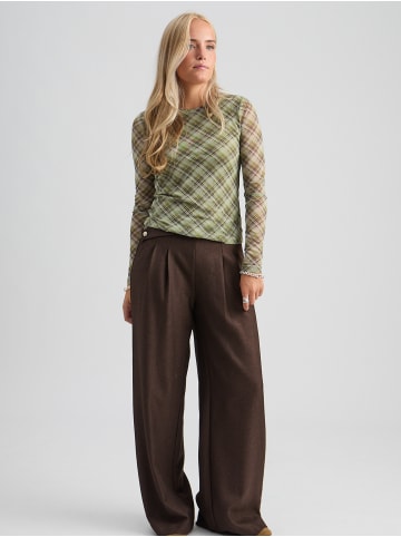 Peppercorn Top in Wild Lime Check