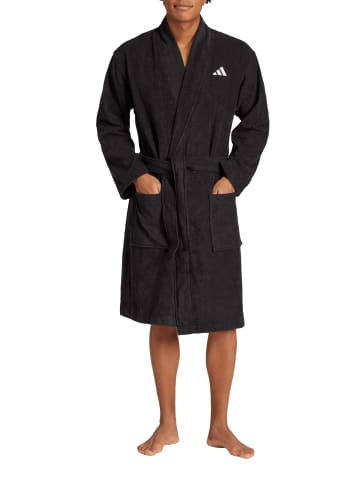 adidas Bademantel Bathrobe Unisex in schwarz