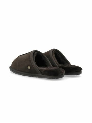 Cashott Hausschuhe CASLYNN in Dark Brown