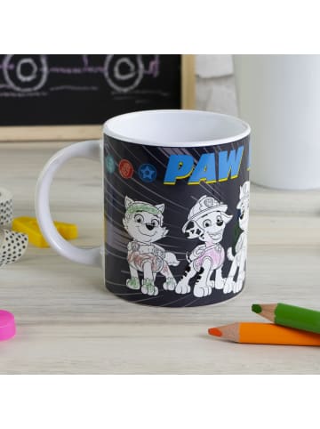 Geda Labels Tasse Paw Patrol Rescue Heroes in Schwarz - 250ml