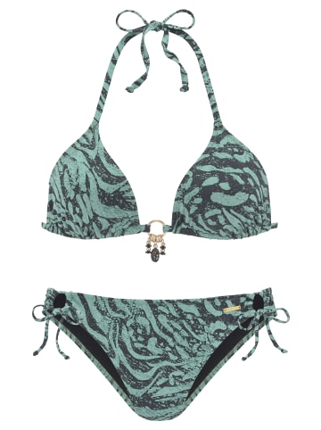 Bruno Banani Triangel-Bikini in jade bedruckt