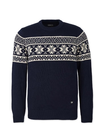 HONESTY RULES Pullover " Norweger " in blau