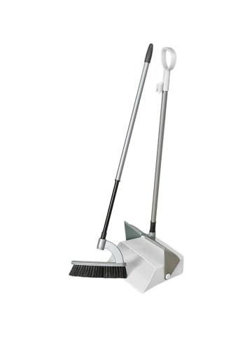 Novaliv Novaliv Standkehrgarnitur Combi ergonomisches Design Kehrbesen mit Sch in Weiß