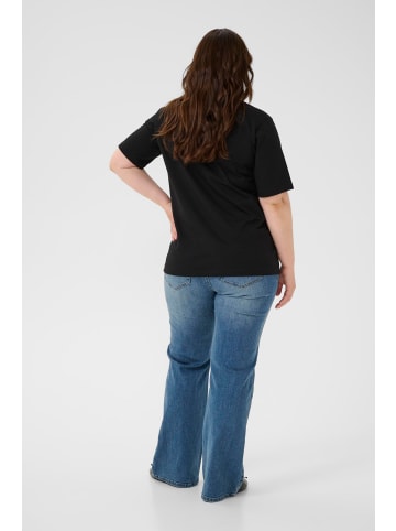 KAFFE curve T-shirt KCariana Loose fit in Black Deep