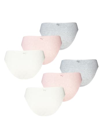 Puma 6er Pack Cotton Modal Briefs in Mehrfarbig