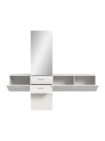 ebuy24 Garderobenmöbel Vaga (3-teilig) Weiß 208 x 36 cm