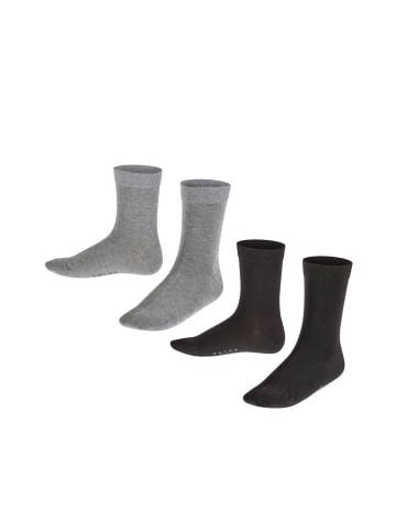 Falke Socken 2er Pack in Schwarz/Grau