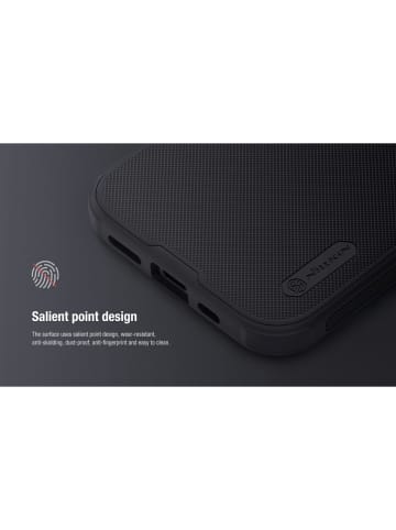 COFI 1453 Nillkin Super Frosted Shield Pro Kompatibel mit  iPhone 18 Pro in Schwarz