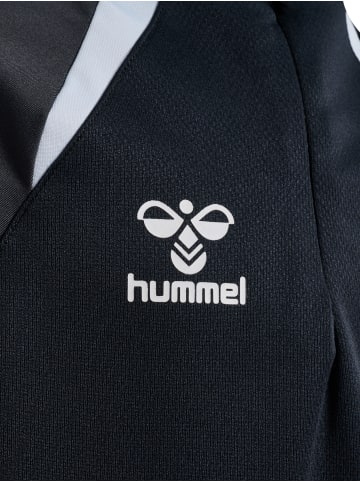 Hummel Halbreißverschluss Jacke Daumenlöcher Hmllead Kinder in BLACK/ASPHALT