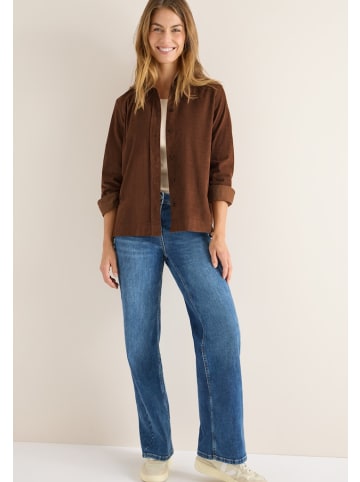 Cecil Cord Hemdbluse in Braun