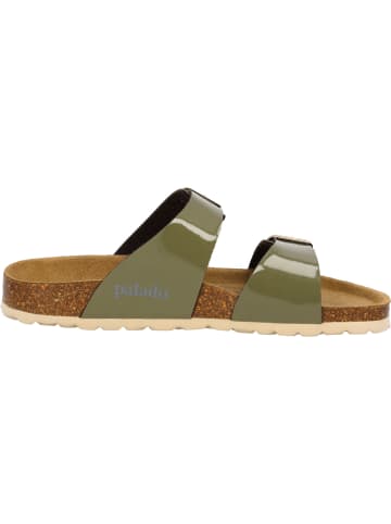 Palado Pantoletten Samos Lack in Lack Khaki