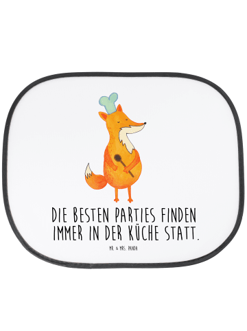 Mr. & Mrs. Panda Hitzeschutz Auto Fuchs Koch mit Spruch in Weiß