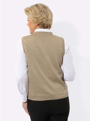 WITT WEIDEN Pullunder in sand-goldfarben-meliert