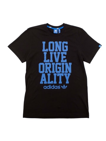 adidas Shirt Slogan Tee in Schwarz