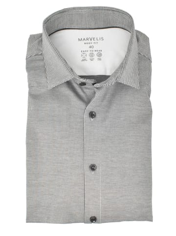 MARVELIS Body Fit Easy To Wear Hemd in Schwarz