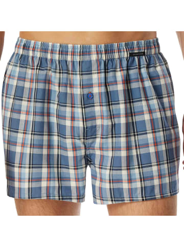 Schiesser Web-Boxershorts 2er Pack in Blau
