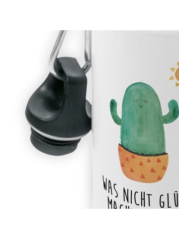 Mr. & Mrs. Panda Trinkflasche Kaktus Sonne mit Spruch in Weiß