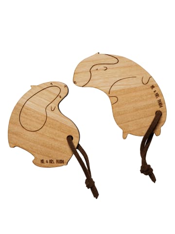 Mr. & Mrs. Panda Schlüsselanhänger Meerschweinchen ZweiMenschkeit o... in Braun